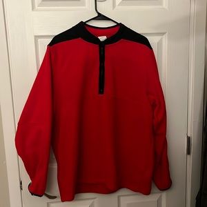 MEN’S NIKE THERMA-FIT PULLOVER FLEECE SWEATSHIRT IN UNIVERSITY RED